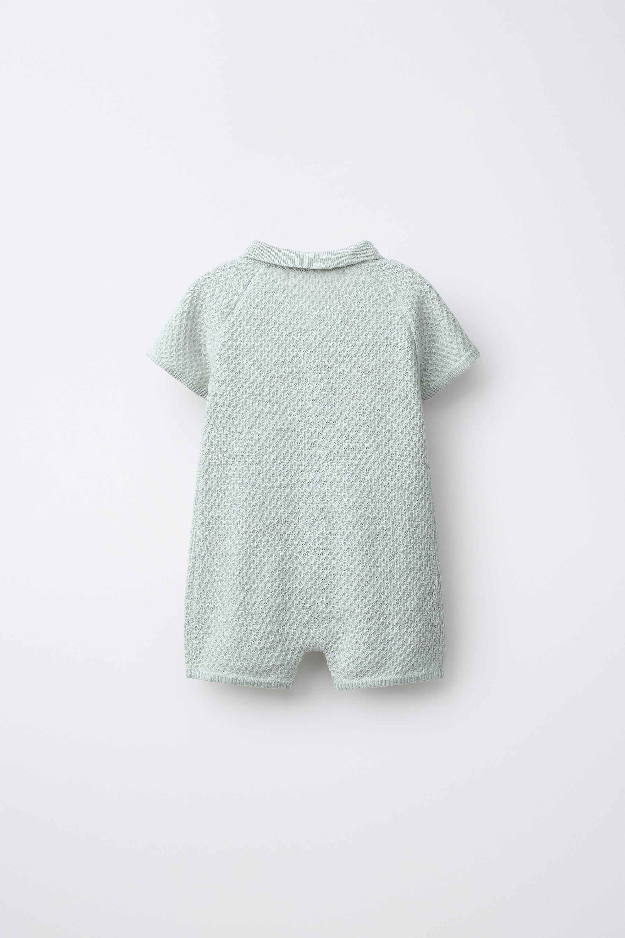 TEXTURED KNIT SHORT JUMPSUIT